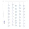 vidaXL LED Star Curtain Fairy Lights 200 LED Blue 8 Function