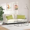 vidaXL Sofa Pillows 2 pcs Light Green 80 x 40 cm Fabric