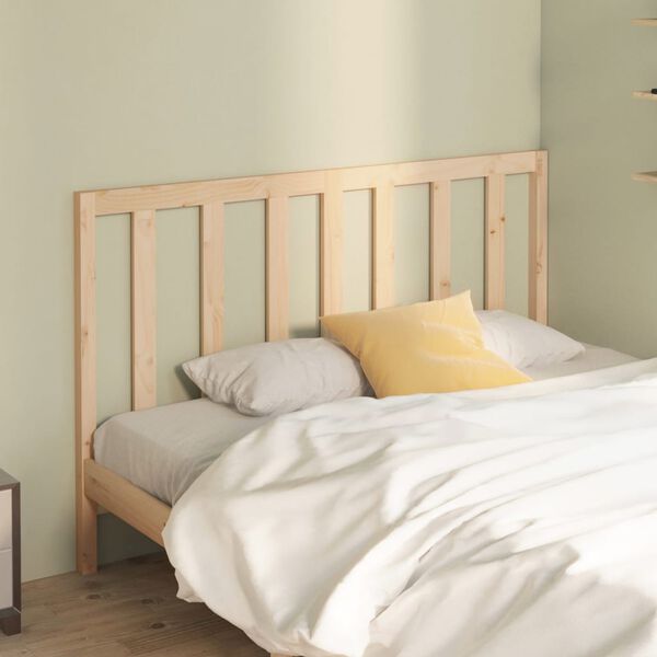 vidaXL Bed Headboard 156x4x100 cm Solid Wood Pine