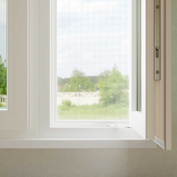 vidaXL Insect Mesh Screen White 100 x 2000 cm Fibreglass