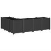 vidaXL Garden Planter Black 160x120x53 cm PP