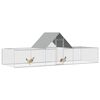 vidaXL Chicken Coop 6x2x2 m Galvanised Steel