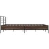 vidaXL Bed Frame without Mattress Brown Oak 120x190 cm Small Double