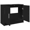 vidaXL Sink Cabinet Black 63x29x55 cm Engineered Wood