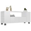 vidaXL TV Cabinet High Gloss White 120x35x48 cm Engineered Wood