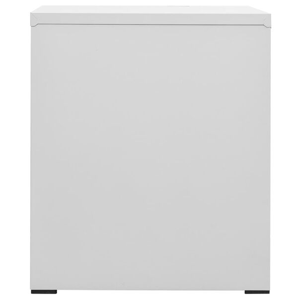 vidaXL Filing Cabinet Light Grey 46x62x72.5 cm Steel