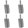 vidaXL Shovel Head 4 pcs Silver 43 x 17 cm Powder-Coated Steel
