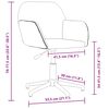 vidaXL Swivel Office Chair Light Grey Fabric