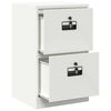 vidaXL File Cabinet White 45.5 x 42 x 74.5 cm Cold-Rolled Steel