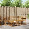 vidaXL Outdoor Sofa Set 5 pcs Natural Solid Acacia Wood