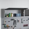 vidaXL Work Cabinet with Drawer 10 pcs Black 200 x 55 x 200 cm