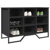 vidaXL Shoe Cabinet Black 90x38x61.5 cm Engineered Wood