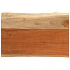 vidaXL Table Top 70x40x3,8 cm Rectangular Solid Wood Acacia Live Edge