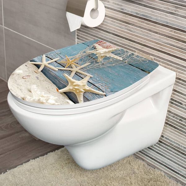 CORNAT Toilet Seat with Soft-close STARFISH Thermoplastic