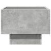 vidaXL Bedside Table with Infinity LED Concrete Grey 40x40x30 cm