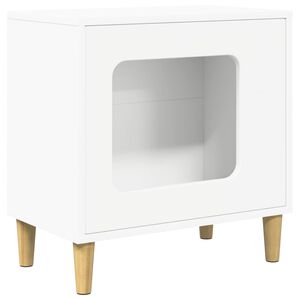 vidaXL Cat House White 51 x 30 x 52 cm Engineered Wood