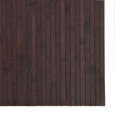 vidaXL Rug Rectangular Dark Brown 80x300 cm Bamboo