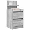 vidaXL Bedside Cabinets with 2 Drawers 2 pcs Grey Sonoma 38x34x80 cm