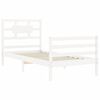 vidaXL Bed Frame without Mattress White 90x200 cm Solid Wood