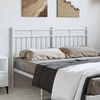 vidaXL Metal Headboard White 150 cm