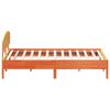 vidaXL Bed Frame without Mattress Wax Brown 180x200 cm Super King Solid Wood Pine