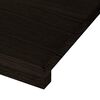 vidaXL Stair Treads 16 pcs Dark Brown 100x25x2 cm Solid Wood Oak