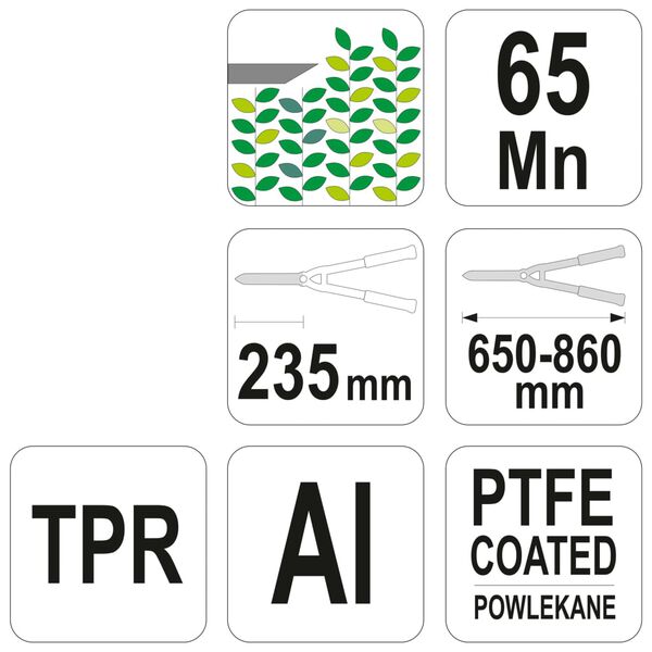 FLO Telescopic Hedge Shears 65-86cm