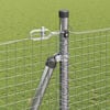 vidaXL Fence Post Silver 10 x 1.6 m (25 x 25 mm mesh) Steel