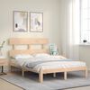 vidaXL Bed Frame without Mattress 140x190 cm Solid Wood Pine