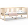 vidaXL Day Bed without Mattress 75x190 cm Small Single Solid Wood Pine