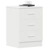 vidaXL Bedside Cabinets 2 pcs White 38x35x56 cm Engineered Wood