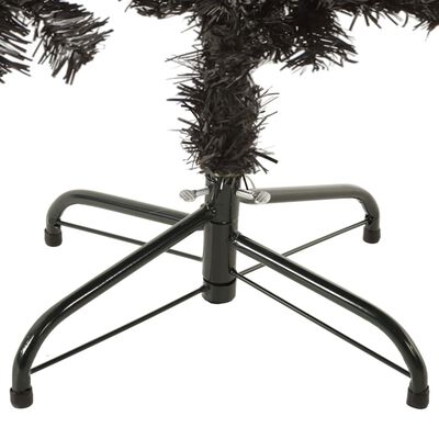 vidaXL Slim Christmas Tree Black 120 cm
