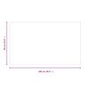 vidaXL Fireplace Glass Plate Rectangular 100x60 cm