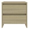 vidaXL Bedside Cabinet Sonoma Oak 45x34.5x44.5 cm Engineered Wood