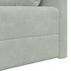 vidaXL Floor Sofa Bed Light Grey 213 x 70 x 77 cm Velvet
