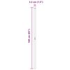 vidaXL Fence Post 2 pcs Silver Powder-coated steel