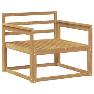 vidaXL Outdoor Middle Sofa Solid Acacia Wood White