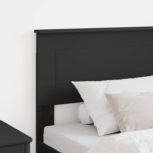 vidaXL Headboard Black Oak 90 cm Engineered wood