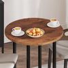 vidaXL Table Top Dark brown Ø 70 x 2.5 cm Solid oak wood