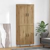 vidaXL Highboard Artisan Oak 69.5 x 34 x 180 cm Engineered Wood