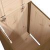vidaXL Laundry Box Honey Brown 44x44x76 cm Solid Wood Pine