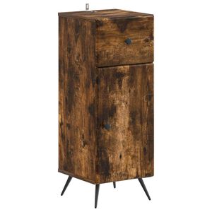 vidaXL Bathroom Storage Cainet BREDA Smoked Oak 30 x 31 x 80 cm