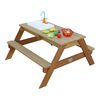 AXI Sand and Water Picnic Table Emily with Play Kitchen Brown