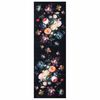 vidaXL Kitchen Rug Black 180 x 60 cm Velvet