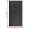 vidaXL Shaggy Rug High Pile Anthracite 80x150 cm
