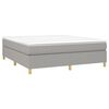 vidaXL Box Spring Bed Frame Light Grey Super King Fabric (UK/IE/FI/NO only)
