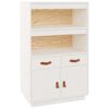vidaXL Highboard White 67x40x108,5 cm Solid Wood Pine