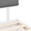 vidaXL Bed Frame with Upholstered Headboard Light Grey 90 x 190 cm