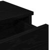 vidaXL Wall Shelf with Drawers Black 100x37.5x19 cm Engineered Wood