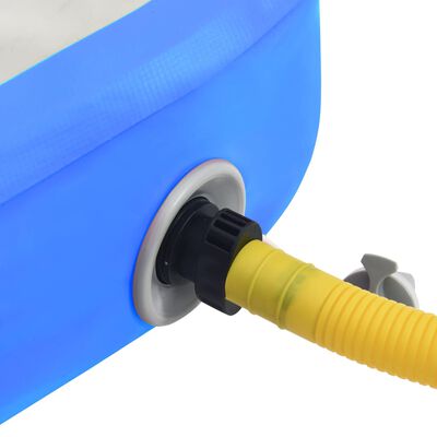 vidaXL Inflatable Gymnastics Mat with Pump 500x100x15 cm PVC Blue